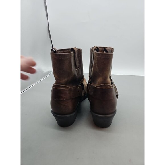 Cabelas Harness Boots Womens 10M Engineer Square Toe Motorcycle Western CS-1302A - Picture 4 of 7